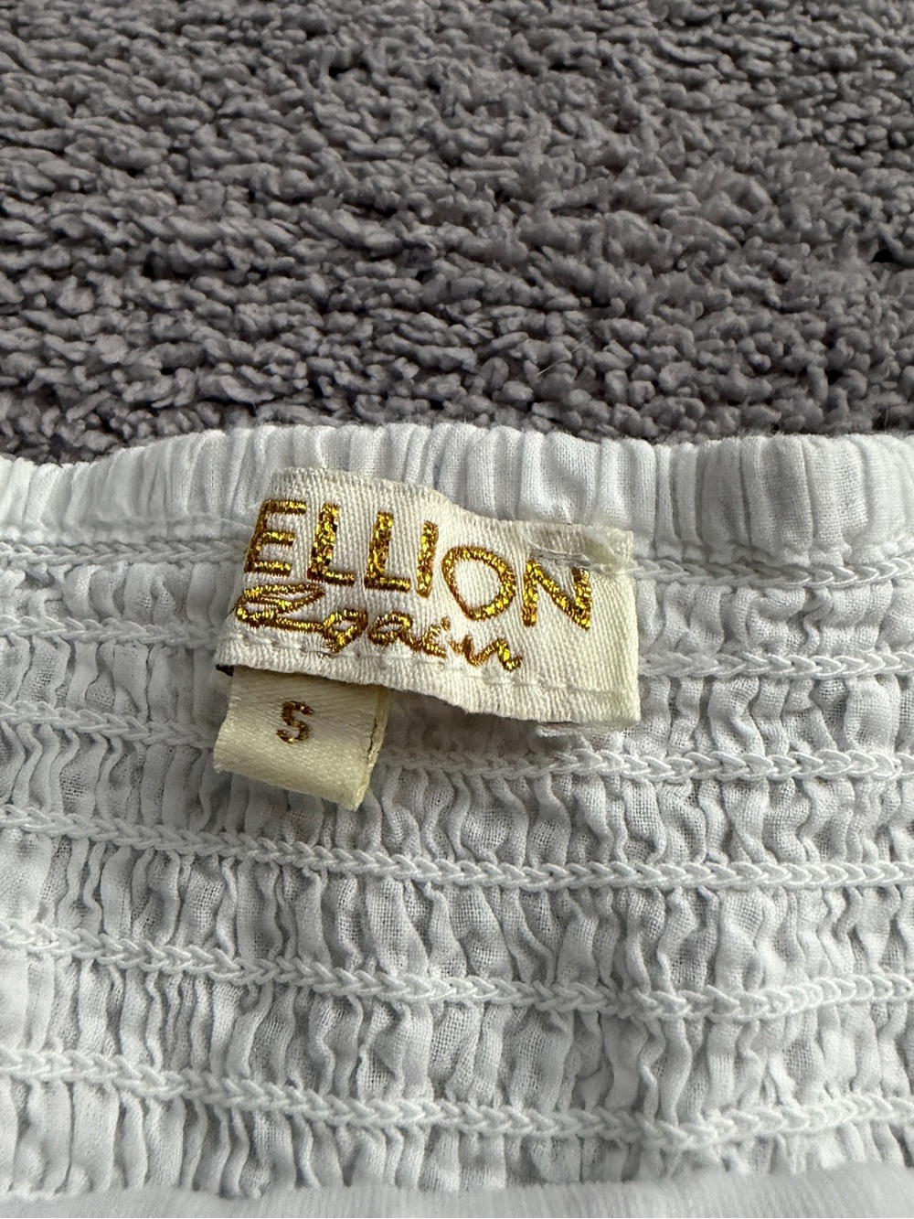 Rebellion White Crochet Peplum Tank Top - Picture 5 of 6